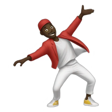 Mamadou qui fait  dab sticker