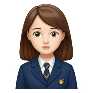 Rory Gilmore school uniform long hair sticker