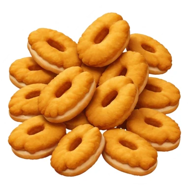 A bunch of chicken nuggets doing six seven sticker