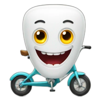 Teeth trottinette sticker