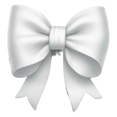 White bow sticker