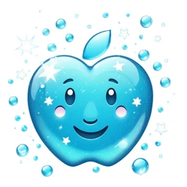 Glitter cian dream sticker