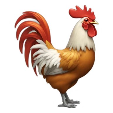 Rooster coding computer sticker
