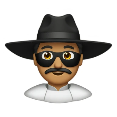 Art teacher as Zorro sticker