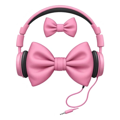 Наушники с бантиками sticker