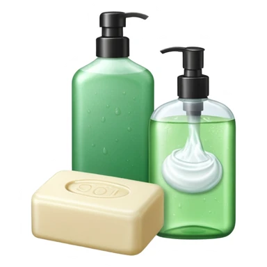 Soap and shampoo sticker