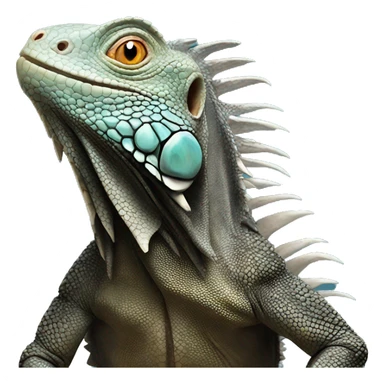 black iguana sticker
