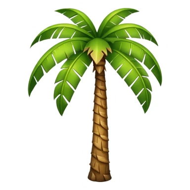 summer-themed emoji of a palm tree sticker