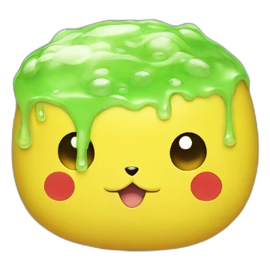 Pikachu slime sticker