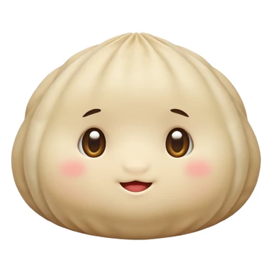 Very cute blushing dumpling sticker