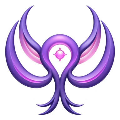 Pokemon legendary purple and pink lunala sticker