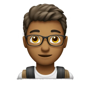 student studing sticker