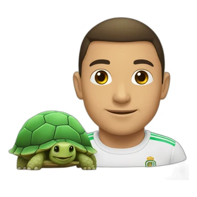 Ronaldo sur tortue sticker