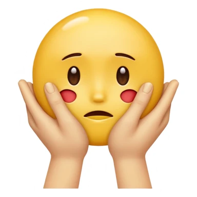 hands caressing super looking sad emojis face sticker