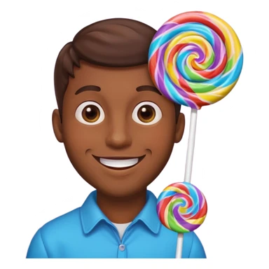 Man turned into a lollipop  sticker