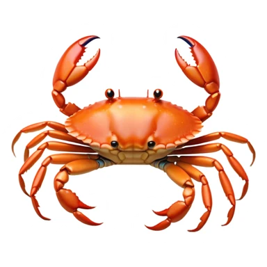 Cinematic Noble Baby Crab Portrait Emoji, Poised and curious, with a small, delicate carapace in vibrant hues, tiny, alert eyes on short stalks, and miniature, intricately detailed pincers, Simplified yet sharp and sophisticated features, highly detailed, glowing with a soft, coastal radiance, high shine, intelligent and determined, stylized with an air of seaside authority, focused and attentive, soft glowing outline, capturing the essence of a watchful and confident juvenile crustacean that appears ready to scuttle out of the screen with effortless charm! sticker
