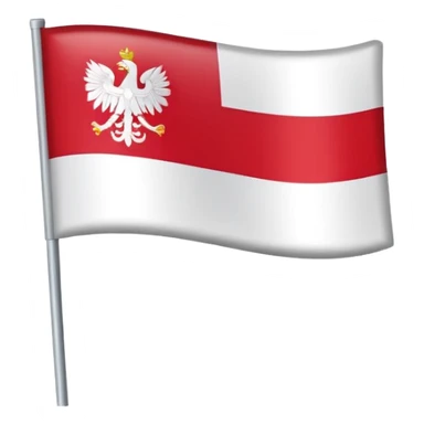 Flag of Poland but in 966 sticker