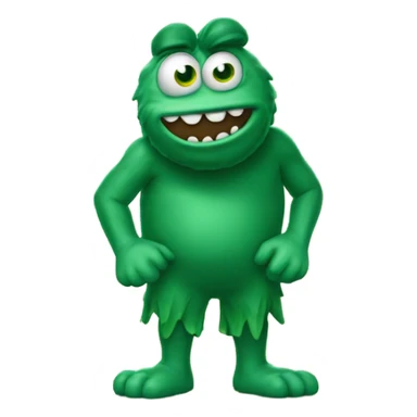 Wally the green monster sticker