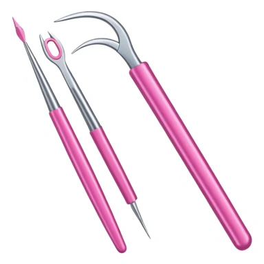 Pinzas de lashista rosadas con aspecto de emoji de apple sticker