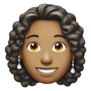 Smiling with diamonds  sticker