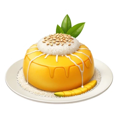 Thai mango sticky rice dessert sticker