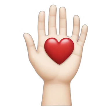 Heart hand creation  sticker