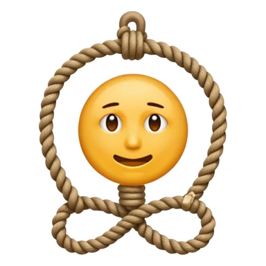 Noose around the neck emoji sticker