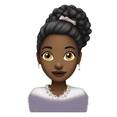coquette black girl  sticker