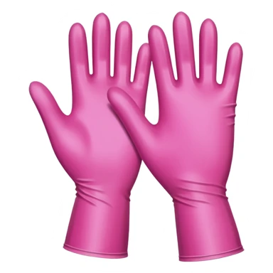 Guantes médicos de color rosa sticker