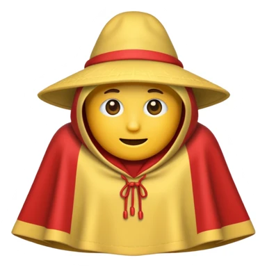 Poncho emoji sticker