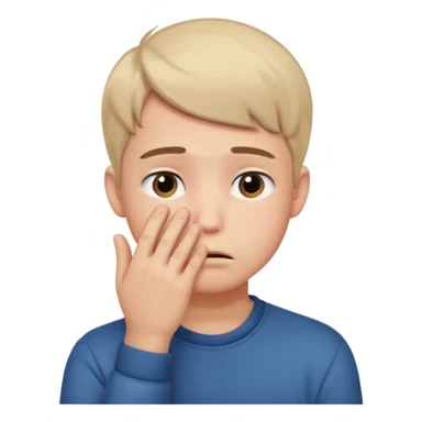 Create a shyness imoji Boys imoji Boys imoji hand in face hand in full face create a shame boys imoji  sticker