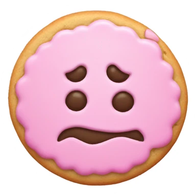 Light pink Halloween one cookies  sticker