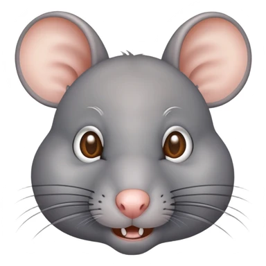 Gray rat sticker