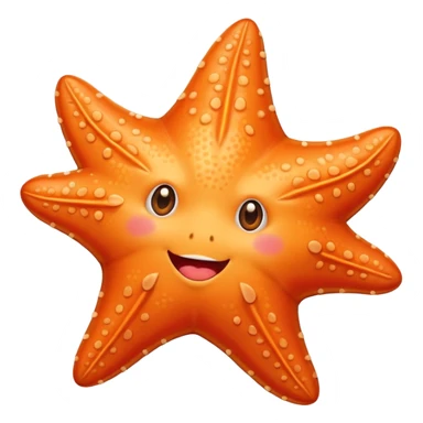 Big Blushed cheeks starfish sticker