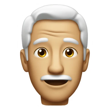 A man not laughing sticker