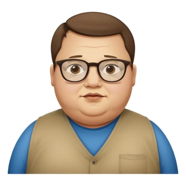 obease guy and a guy with down syndrome and cleph lip standing there sticker