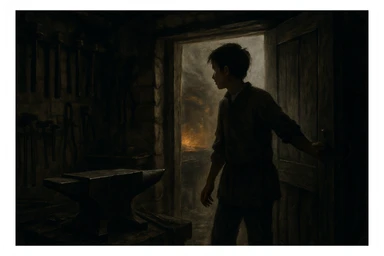 Sartaroshxonaga kirib kelayotgan o'smirin bola u eshikni ochayapti rakurs ichkaridan g'ira shira  sticker