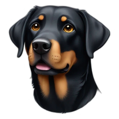 labrador crossed with beauceron sticker