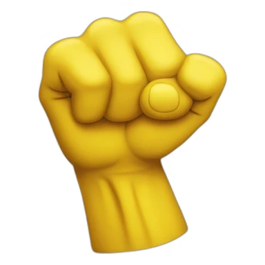 yellow fist sticker