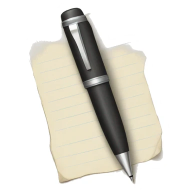 pen and paper sticker