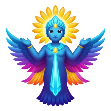Abstract Colorful Ascending Divine La Creatura Avatar   sticker