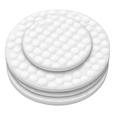 Round Cotton pads sticker