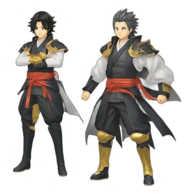 Create a combination of Gojou Satoru and Kioyuro Rengoku sticker