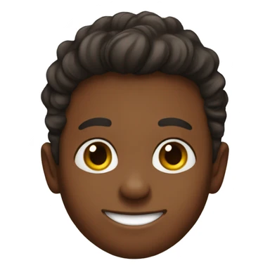 smiling brown boy portrait sticker