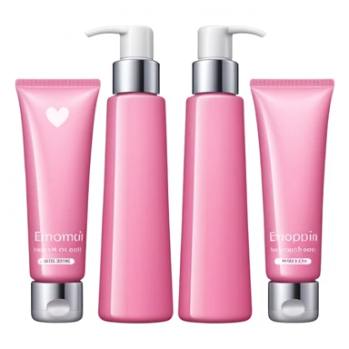 Pink skincare sticker