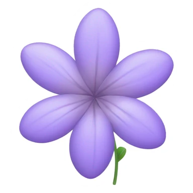 Pastel purple flower sticker