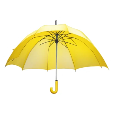 yellow umbrella  sticker