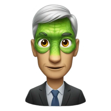 tim cook as lizzard sticker