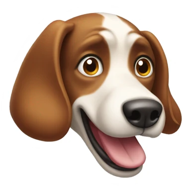 Goofy ah looking dog sticker