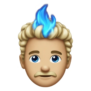 blue fire ios emoji sticker